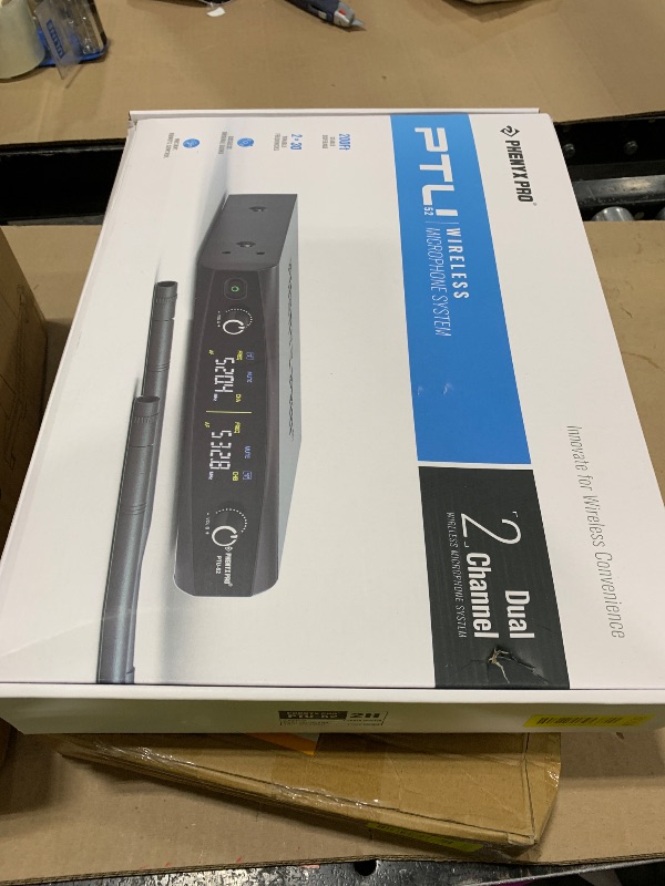 Photo 1 of Phenyx Pro Wireless Microphone System, Metal Wireless Mic Set, Handheld Cordless Dynamic Microphones for Singing, Karaoke, Church, 2x30 UHF Tunable Frequencies,200 ft Range (PTU-52-2H)