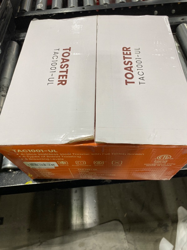 Photo 1 of 4 Slice Toaster Wide Slot– Dual Digital TouchScreen & Independent Control Panel | Single-Slot Tech Timer/Reheat/Defrost for Bagels Bread | 1800W Stainless Steel 6 Toast Types & Shade Settings