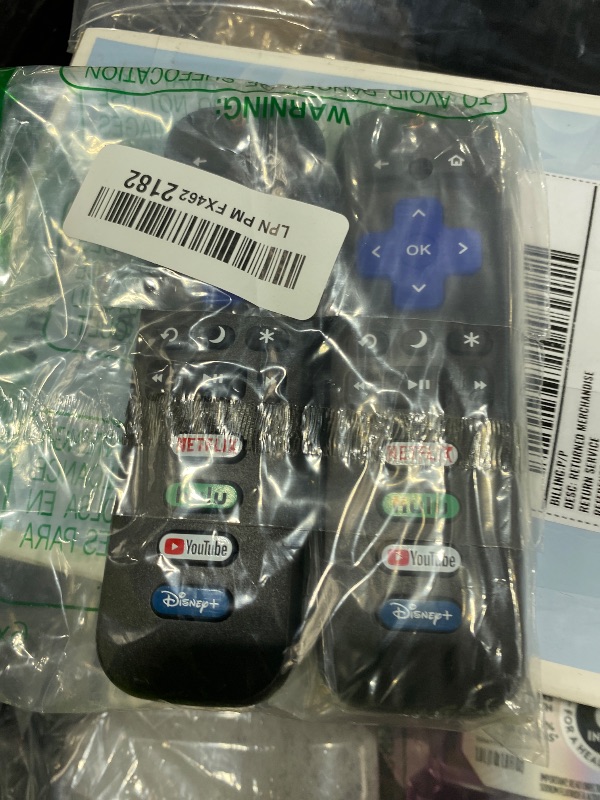 Photo 1 of (Pack of 2) Replacement Remote Control Only for Roku TV, Compatible for TCL Roku/Hisense Roku/Onn Roku/Sharp Roku/Element Roku/Westinghouse Roku/Philips Roku Smart TVs (Not for Roku Stick and Box)
