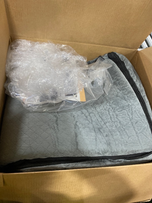 Photo 1 of Large Dog Car Seat Under 100LBS,Dog Car Bed with Safety Tethers/Storage Pocket,Only for Back Seat-Gray