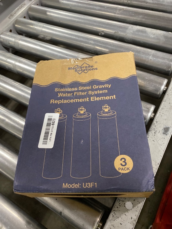 Photo 1 of Membrane Solutions UV Countertop Gravity Water Filtration System Replacement Filter Elements - 3 Packs (U3P)