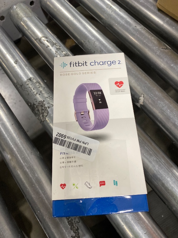 Photo 1 of Fitbit Charge 2 Heart Rate + Fitness Wristband, Special Edition, Lavender Rose Gold, Small (US Version)