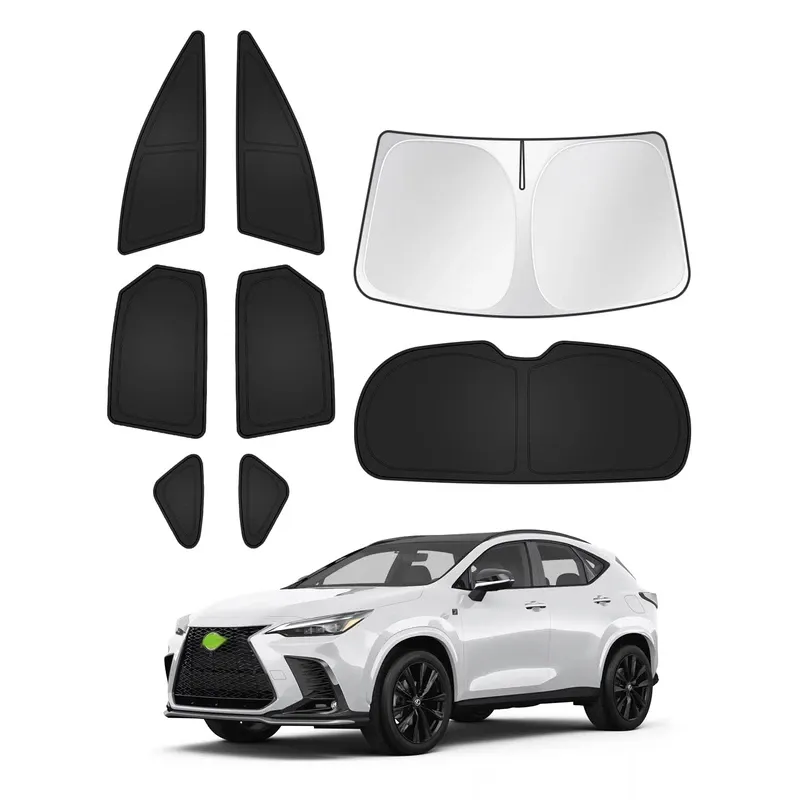 Photo 1 of Canvcle Sunshades for Lexus NX 2022-2025 2026 Accessories Windshield Sun Shade Side Rear Window Shade Cover Sun Visor Shield Privacy Protection Keep Vehicle Cool Black 8PCS