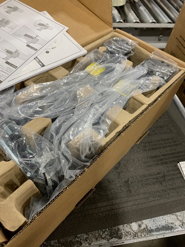 Photo 1 of HUANUO Dual Monitor Stand, Fully Adjustable Monitor Desk Mount for 13–32? Computer Screens, Full Motion VESA 75x75/100x100 with C-Clamp & Grommet Base, Each Arm Holds 4.4 to 19.8 lbs -Grey