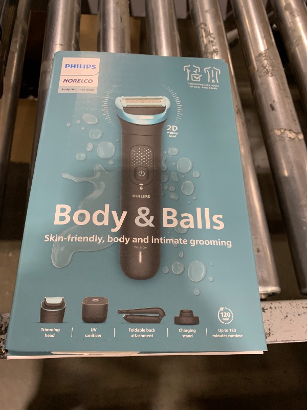 Photo 1 of Philips Norelco Body Groomer 7000 Series, Waterproof Men's Full Body Groomer with Travel Case, Triple Protect Shave System & Body Hair Trimmer with Contour-Following 2D Flexing Head, BG7490/50