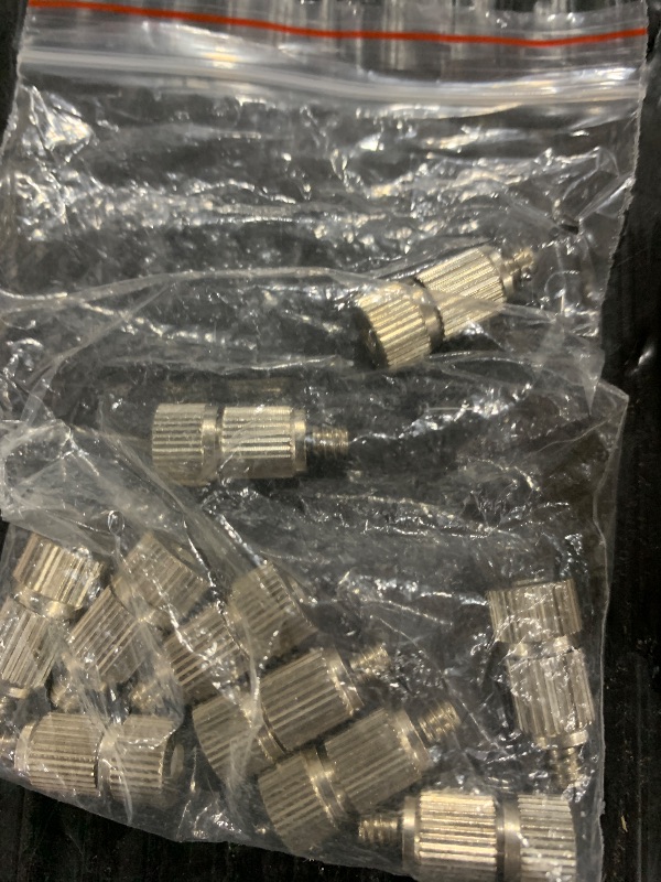 Photo 1 of 10pcs Misting Nozzle Kit for Cooling System Stainless Steel Mister Nozzles High Pressure 3/16" Threaded, Garden Water Mister, Fog Nozzles, Anti-drip Fogging Spray Head (Size : 0.7mm)