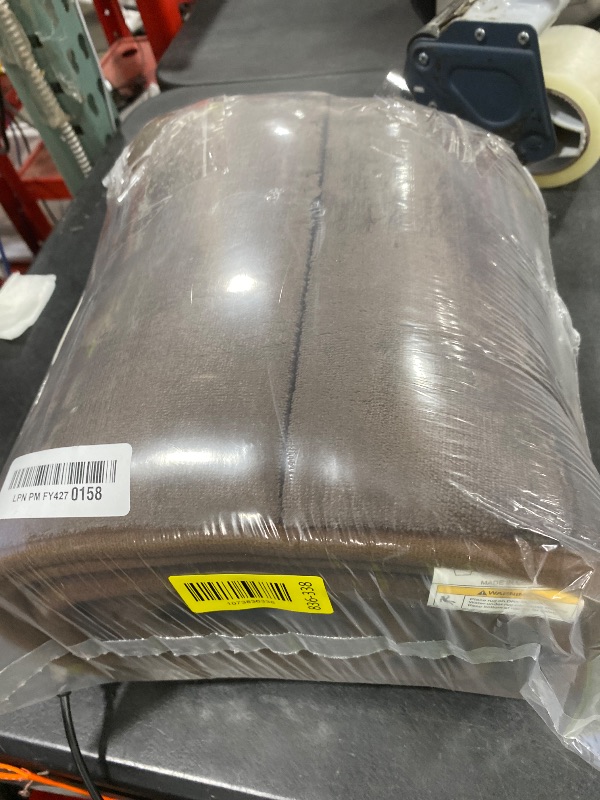 Photo 1 of Buganda Memory Foam Bath Mat, 70" x 24", Ultra Soft and Non-Slip Bathroom Rugs, Water Absorbent and Machine Washable Bath Rug Runner for Bathroom, Shower, and Tub, Brown