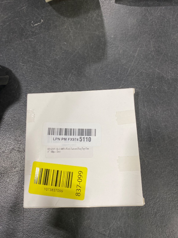 Photo 1 of SIDAZON 3 Inch 500 Pcs Plastic Fasteners Hang Tags Clear Snap Lock Pins Security Loop Price Tag Pins Safety Ring Ties for Retail Store Clothing Accessory (3“ 500pcs, Clear)
