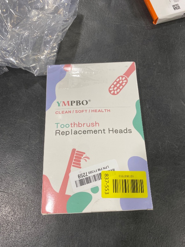 Photo 1 of 10 Pack Replacement Toothbrush Heads Compatible with Burst Electric Toothbrush, YMPBO Toothbrush Heads for Burst Sonic Toothbrush, Deep Cleaning Bristle Design, Black