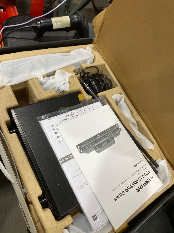 Photo 1 of Phenyx Pro Wireless Microphone System, Dual Wireless Mics,w/ 2 Handhelds, Auto Scan,2x100 UHF Frequencies,328ft Range,Dynamic Microphone for Singing, Karaoke, Church(PTU-71-2H)