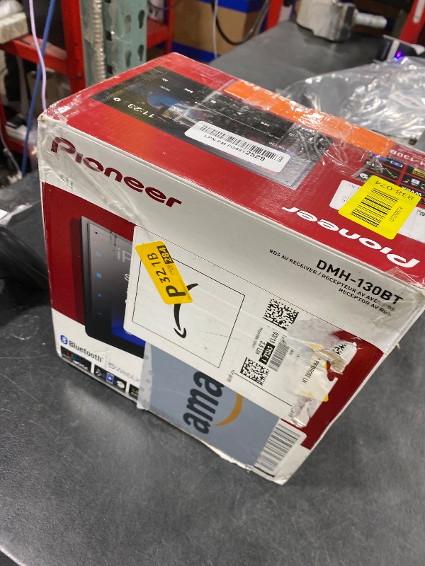 Photo 1 of Pioneer DMH-130BT 6.8" Resistive Touchscreen, Double Din – Bluetooth, Backup Camera, USB, FLAC, AM/FM Radio, Short Chassis, 50W x 4 Output, Steering Wheel Input