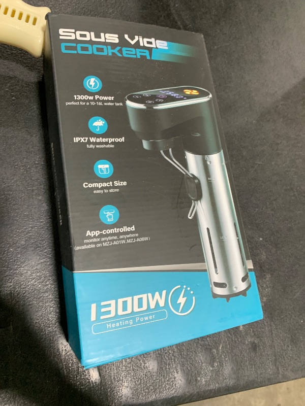 Photo 1 of 1300W Sous Vide Cooker,WIFI Sous Vide Machines,Immersion Circulator,Precision Cooker,Recipes,Accurate Temperature and Time Control,IPX7 Waterproof,Ultra Quiet,Fast Heating,APP Recipes Timer