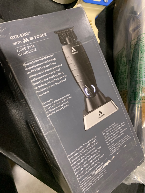 Photo 1 of Andis GTX-EXO Black Label Special Edition, Professional Lithium-ion Electric Beard & Hair Trimmer, M-Force Technology, Cordless, Included Charging Stand, Black