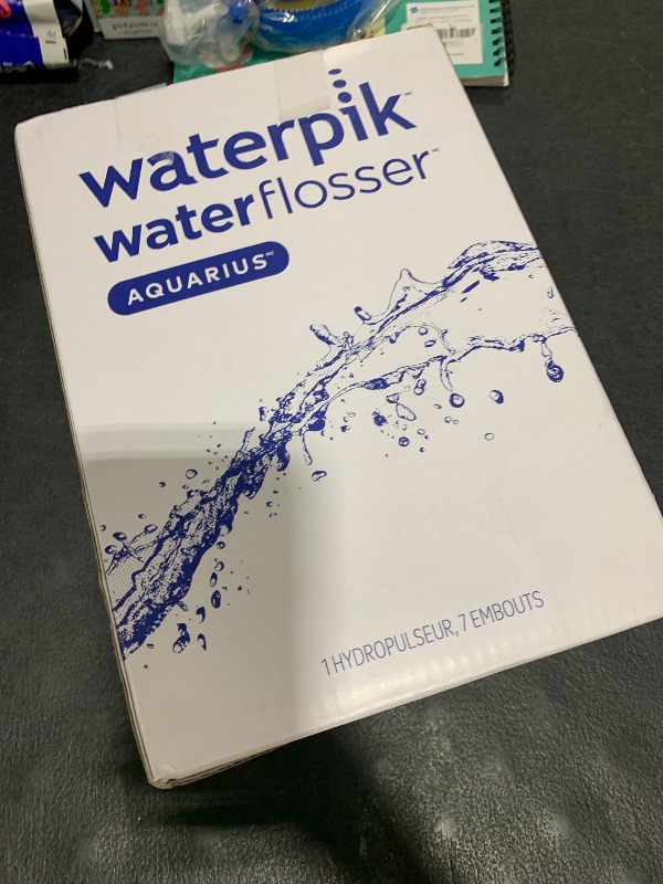 Photo 1 of Waterpik Aquarius Water Flosser For Teeth Cleaning, Gums, Braces, Dental Care, Electric Power With 10 Settings, 7 Tips For Multiple Users And Needs, ADA Accepted, White WP-660, Packaging May Vary