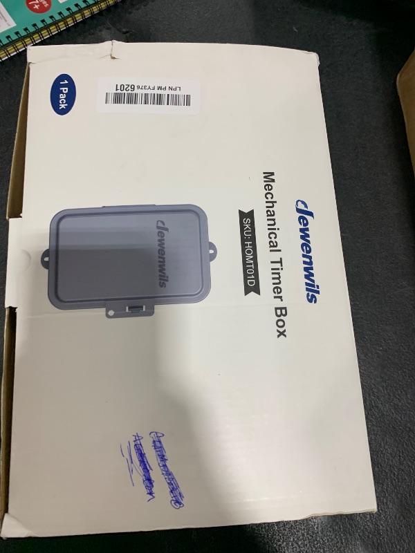 Photo 1 of DEWENWILS 24-Hour Mechanical Timer Switch - 208-277VAC DPST, 5HP 40A, Metal Enclosure, Heavy Duty, Manual Override, Ideal for Pool Pump, Water Heater, Lights and Fans, Weatherproof, ETL Listed, Gray