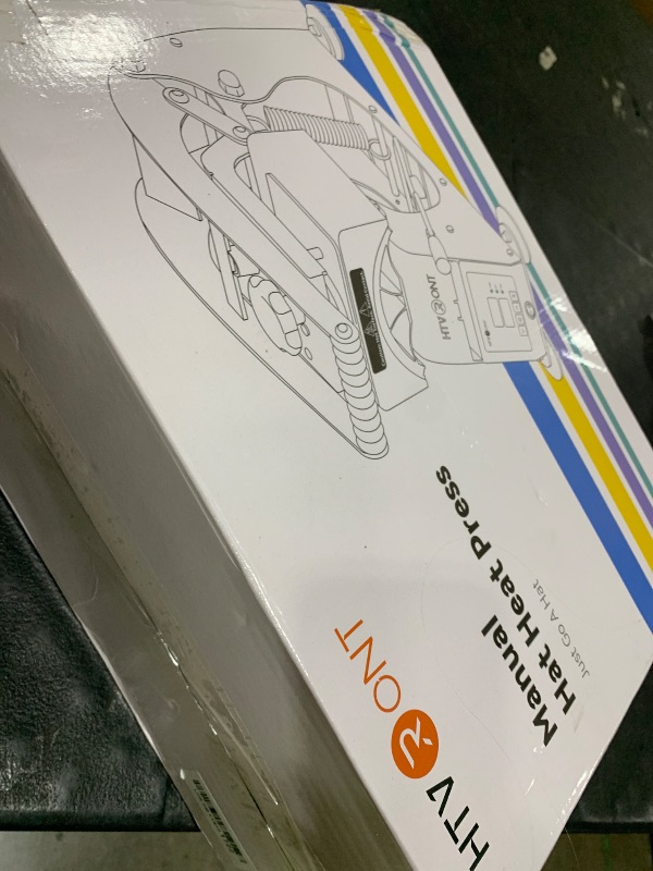 Photo 1 of HTVRONT Hat Press Machine - Hat Press Heat Machine for Caps with 2 Platens & Caps Stretcher, White Hat Heat Press Machine for Caps with Memory Mode and Non-Slip Base for Heat Transfer Vinyl