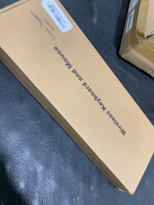 Photo 1 of FENIFOX Keyboard and Mouse Wireless, USB 2.4GHz Combo Silent Quiet Low Profile Compact Full Size Flat Slim Thin Portable with Number Pad Soft Cover for PC Laptop Computer Office - Pink & Rose Gold