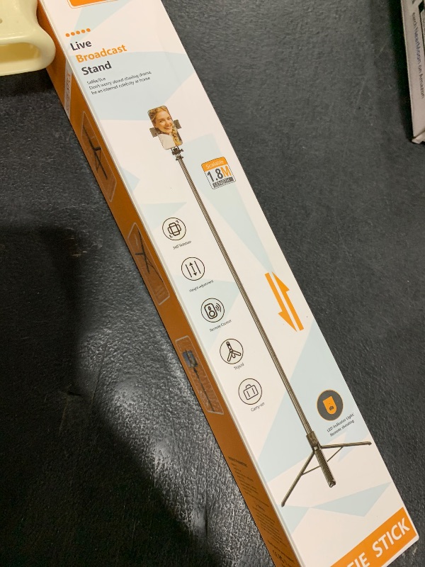 Photo 1 of RISEOFLE 71” Phone Tripod & Selfie Stick, Portable All in One Extendable Cell Phone Tripod Stand, with Wireless Remote Control for iPhone/Samsung/Android/Camera
