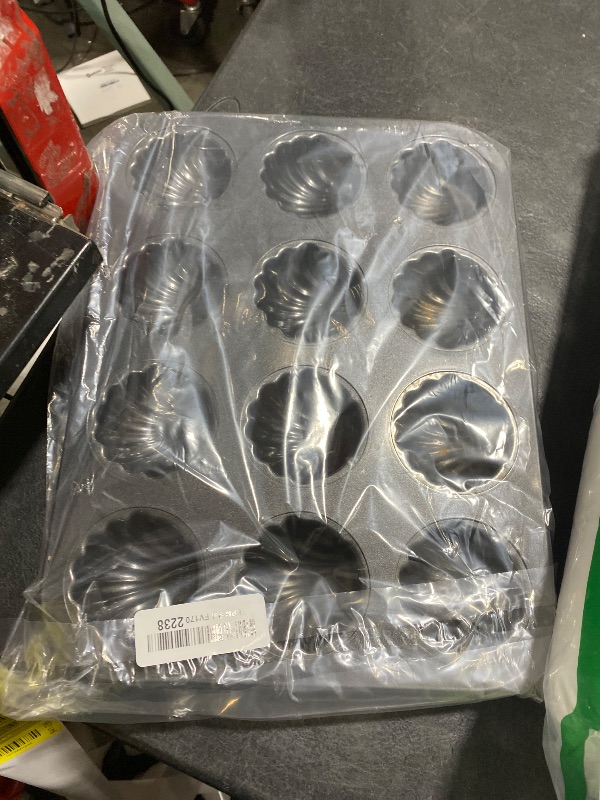 Photo 1 of Waylenbo Madeleine- Pan 2 Pack, 12-Cavity Nonstick Shell-shaped Madeleine- Mold Cake Pan, Carbon Steel Baking Sheet Cookies Tray for Oven Baking, Even Heat Distribution, Dishwasher Safe