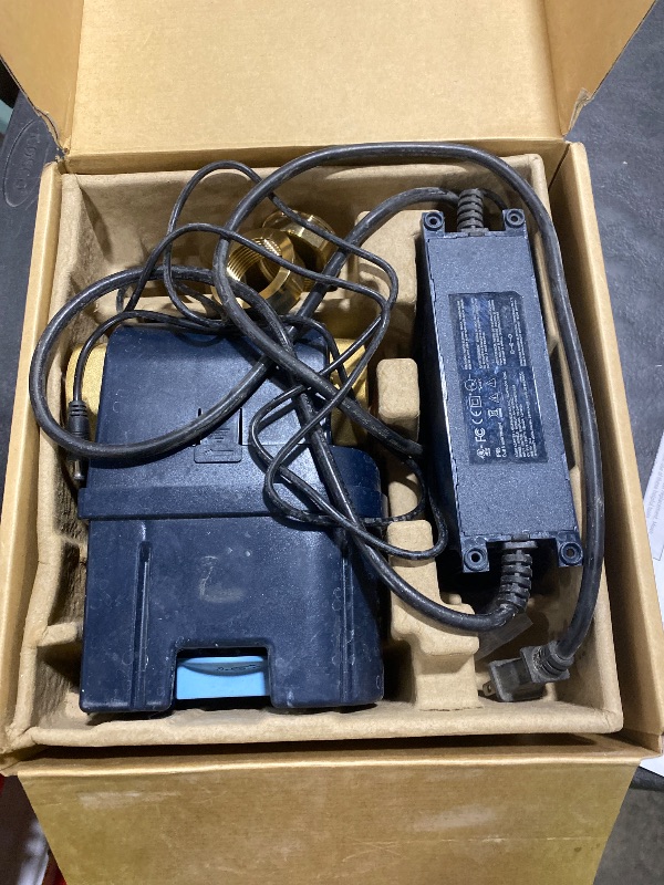 Photo 1 of Moen Flo 1-1/4-inch Smart Water Shut Off Valve, Smart Home Water Monitor Leak Detector, Wifi Connected, App Enabled Flow Meter and Shutoff, 900-002