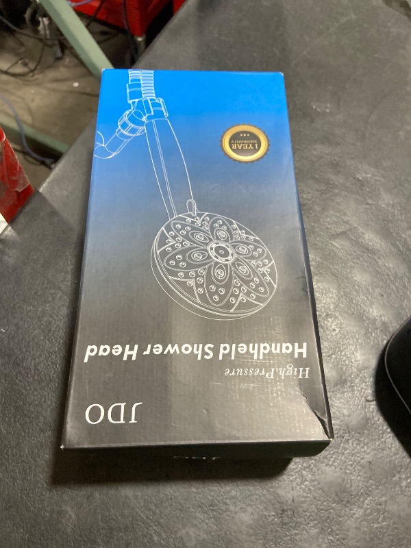 Photo 1 of 6-Setting Shower Head with Handheld, JDO High Pressure Hand held Shower Head, 4.7 Inch Chrome Detachable Showerhead Set with 59 Inch Stainless Steel Hose and Adjustable Showerhead Holder