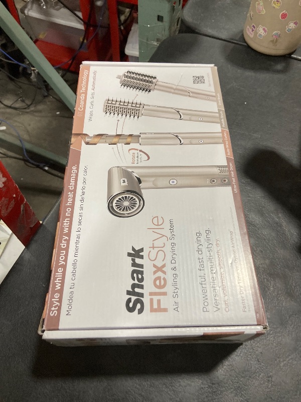 Photo 1 of Shark FlexStyle Air Styling & Drying System, Powerful Hair Dryer Brush & Multi-Styler with Auto-Wrap Curlers, Paddle Brush, Oval Brush, Concentrator Attachment, Stone, HD430
