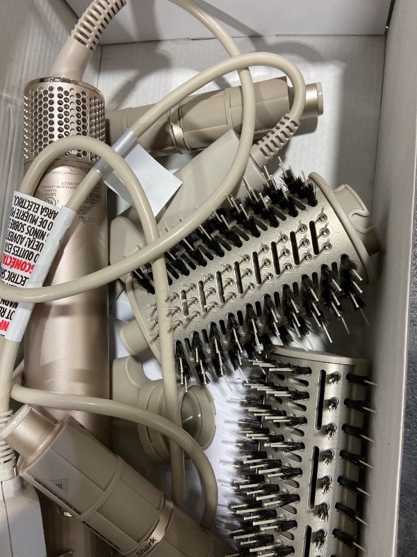Photo 1 of Shark FlexStyle Air Styling & Drying System, Powerful Hair Dryer Brush & Multi-Styler with Auto-Wrap Curlers, Paddle Brush, Oval Brush, Concentrator Attachment, Stone, HD430