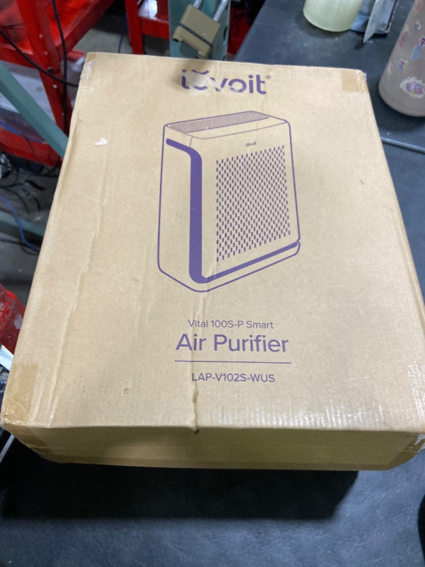 Photo 1 of LEVOIT Air Purifier for Home Large Room Up to 1073Ft² with Air Quality Monitor, AHAM VERIFIDE, Smart WiFi, Washable Pre-Filter, HEPA Sleep Mode for Pets, Allergies, Dust, Pollen, Vital 100S-P, White