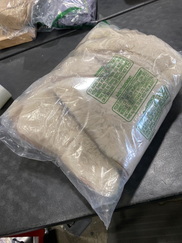 Photo 1 of OstepDecor Faux Fur Couch Cover, Soft Plush Couch Covers for Sofa, Fuzzy Cozy Bubble Sofa Covers Washable, Pet Friendly Couch Protectors for Dogs, Dog Mat for Couches and Sofas (35.4" x 82.7", Khaki)