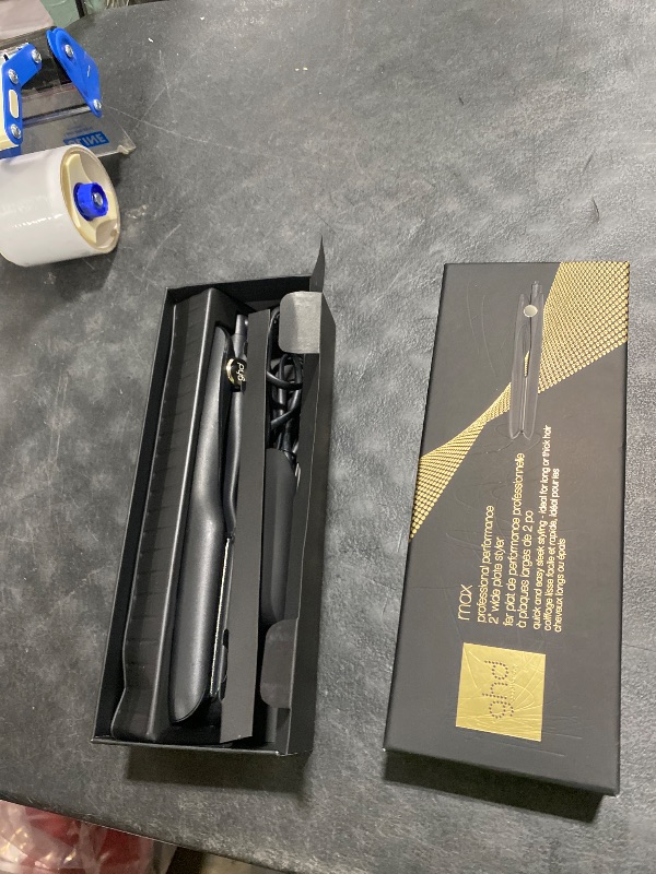 Photo 1 of ghd Max Styler - 2” Professional Flat Iron Hair Straightener with Dual-Zone Technology, Wide Ceramic Plates for Long, Thick, or Curly Hair - 365ºF Safe Heat and Auto Sleep Mode - Black