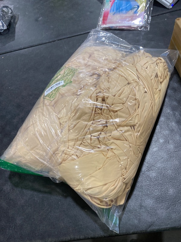 Photo 1 of Champagne Backdrop Curtains 8 Panels - Wrinkle-Free Polyester Photography Drapes for Baby Shower & Birthday Party - 32 X 10FT