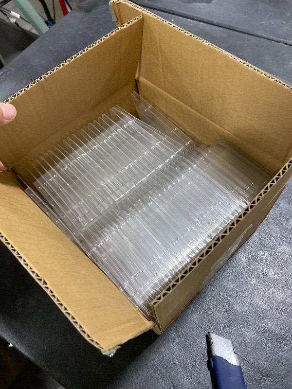 Photo 1 of 100 Pcs Model Car Protector Cases Plastic Blister Clamshell 1/64 Toy Car Display Boxes Protective Case Compatible with Hot-Wheels and Matchbox Collectors,3.32" L x 1.57" H x 1.18" W Transparent