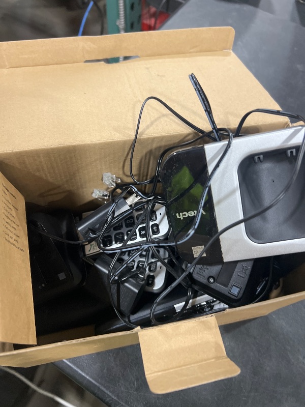 Photo 1 of VTech IS8128-51 Super Long Range 5-Handset DECT 6.0 Cordless Phone for Home with Answering Machine, 2300 ft Range, Call Blocking, Bluetooth Connect to Cell, Intercom