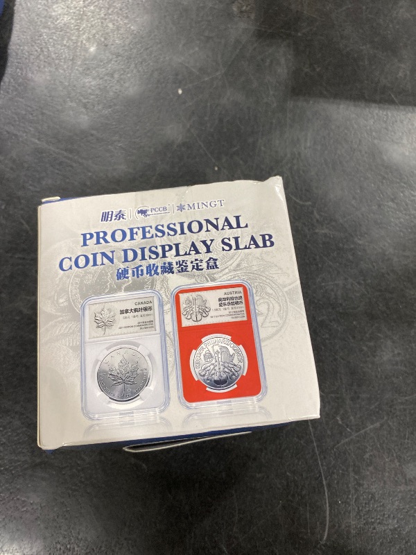 Photo 1 of 10-Pack Silver Dollar Coin Holder, 30mm Collection Holder, Clear Acrylic Slab Protectors and Display Case for Morgan, Peace, IKE Silver, Four-Point Fixation Capsules