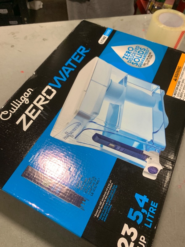 Photo 1 of **DAMAGE TO DISPENSER** ZeroWater 23-Cup Dispenser Ready-Pour 5-Stage Water Filter with 0 TDS Water Filter – IAPMO Certified to Reduce Lead, Chromium, and PFOA/PFOS