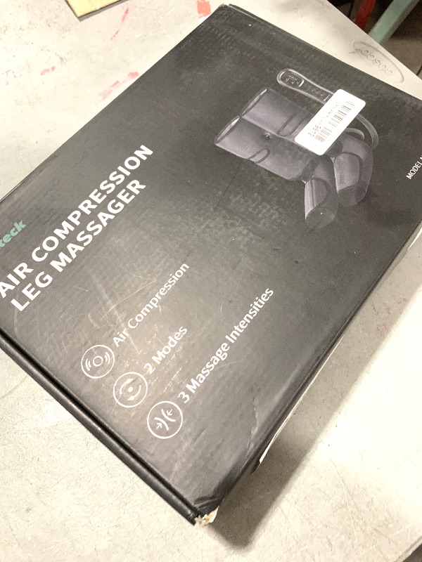 Photo 1 of Nekteck Leg Compression Massager for Circulation and Relaxation, FSA Eligible Foot and Calf Massage Machine 2 Modes 3 Intensities with Hand-held Controller for Pain Relief, HSA Adjustable Leg Wraps