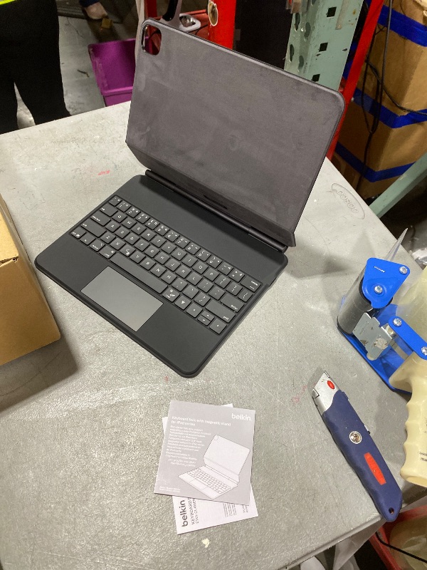 Photo 1 of Belkin Pro Keyboard Case w/Magnetic Stand, Backlit Bluetooth Keyboard, Multi-Gesture Controls, Magnetic Apple Pencil Storage Compatibility, & Multimedia Keys for iPad Pro 13" (M4/M5) - Black