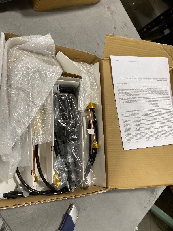 Photo 1 of Delta Nicoli Brushed Gold Faucet 3 Hole, 8 Inch Widespread Bathroom Sink Faucet for Vanity, Push-Pop Drain Assembly, Champagne Bronze 35849LF-CZ