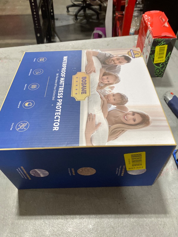 Photo 1 of Premium 100% Waterproof King Mattress Protector Breathable Cooling 3D Air Fabric Cover Smooth Soft Hypoallergenic Noiseless Bed Cover Machine Washable Vinyl Free, 8-21'' Deep Pocket