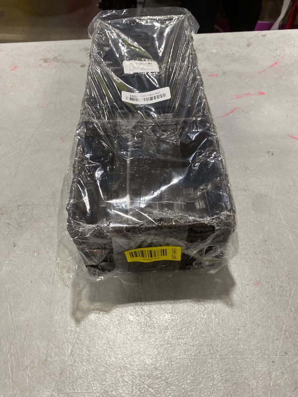 Photo 1 of [Larger Compartments] Toilet Tank Topper Paper Basket - Multiuse Hand Woven Plastic Wicker Basket with Divider for Organizing, Rustic Farmhouse Bathroom Decor, Countertop Organizer Storage, Brown