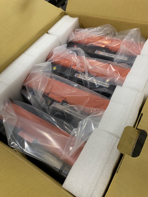 Photo 1 of 4 Pack Replacement for HP 508A Toner Cartridges Works with HP Color Laser Enterprise M552, M553, MFP M577 Series Printer Ink (Black,Cyan, Magenta, Yellow)`1