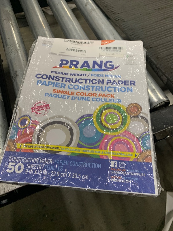 Photo 1 of **********MISSING PARTS*******
Prang (Formerly SunWorks) Construction Paper, Bright White, 9" x 12", 50 Sheets