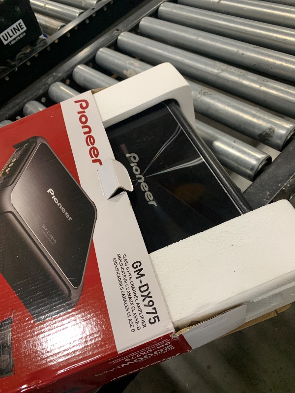 Photo 1 of Pioneer GM-DX975 5-Channel Car Amplifier – 2000W Max, Efficient Class D, Bass Boost Control, Remote Bass Knob Included, Hi-Res Certified, Gold terminals, Full System amp with bass Control