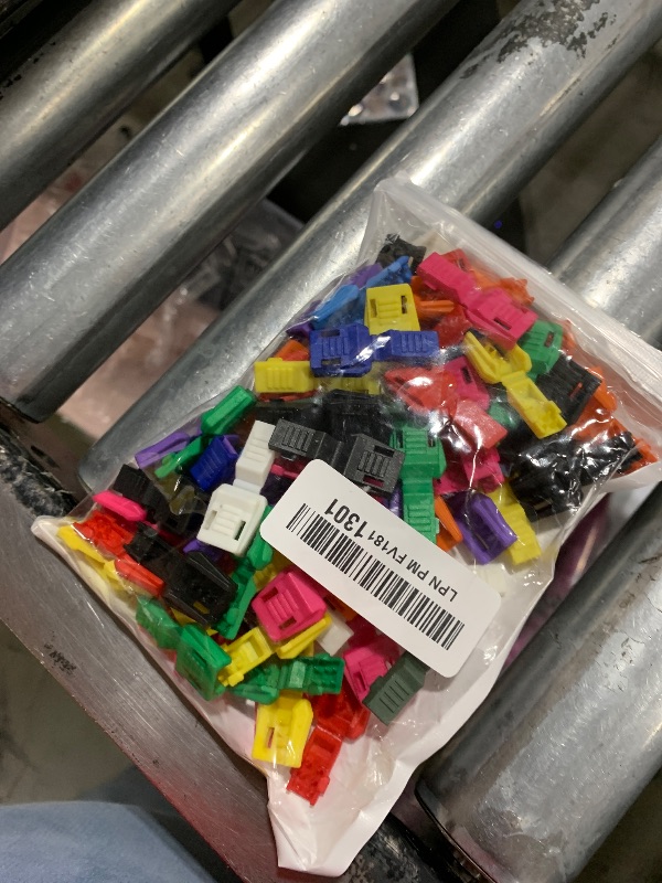 Photo 1 of 100 Pack Zipper Pull Cord Ends Shoe Lace End Tips, Elastic Shoelace Cord Lock Clips Shoe String Caps for Boot Sneakers Fastener No Tie Laces Lock Lanyard Clip Assorted