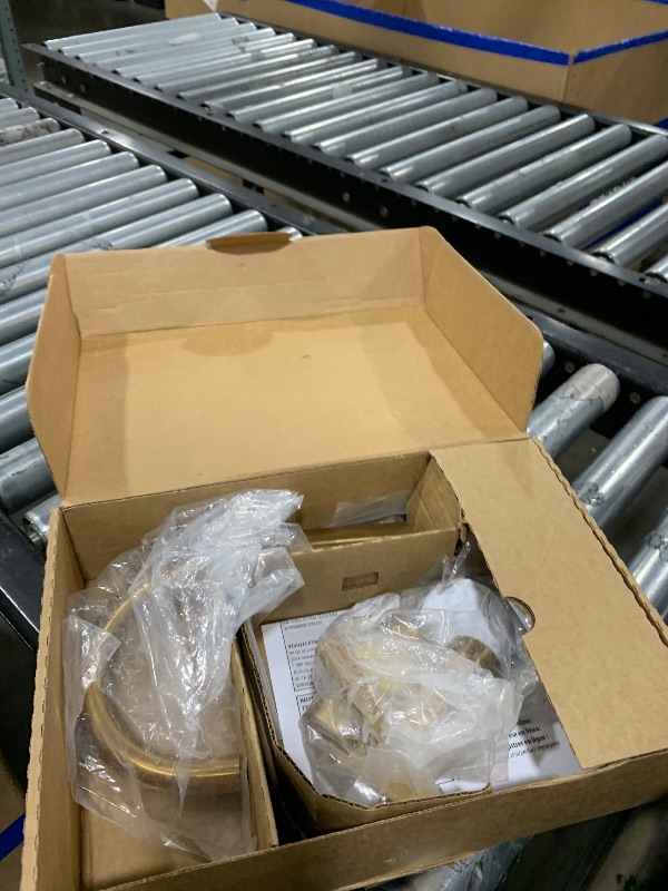Photo 1 of Moen Brushed Gold Cia Widespread 2-Handle High-Arc Bathroom Faucet for 3-Hole Bath Sink, Valve Required, T6222BG