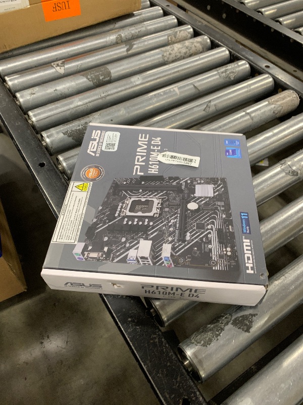 Photo 1 of Asus Prime H610M-E D4-CSM Desktop Motherboard - Intel H610 Chipset - Socket LGA-1700 - Pentium Gold, Celeron, Core i5, Core i9, Core i3, Core i7 Processor Supported - 64 GB DDR4 SDRAM Maximum RAM - DI