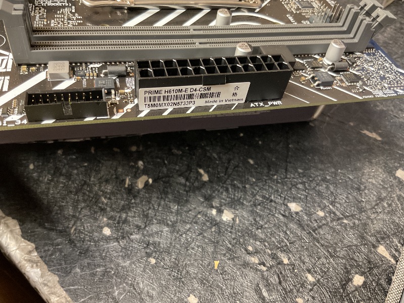 Photo 1 of Asus Prime H610M-E D4-CSM Desktop Motherboard - Intel H610 Chipset - Socket LGA-1700 - Pentium Gold, Celeron, Core i5, Core i9, Core i3, Core i7 Processor Supported - 64 GB DDR4 SDRAM Maximum RAM - DI