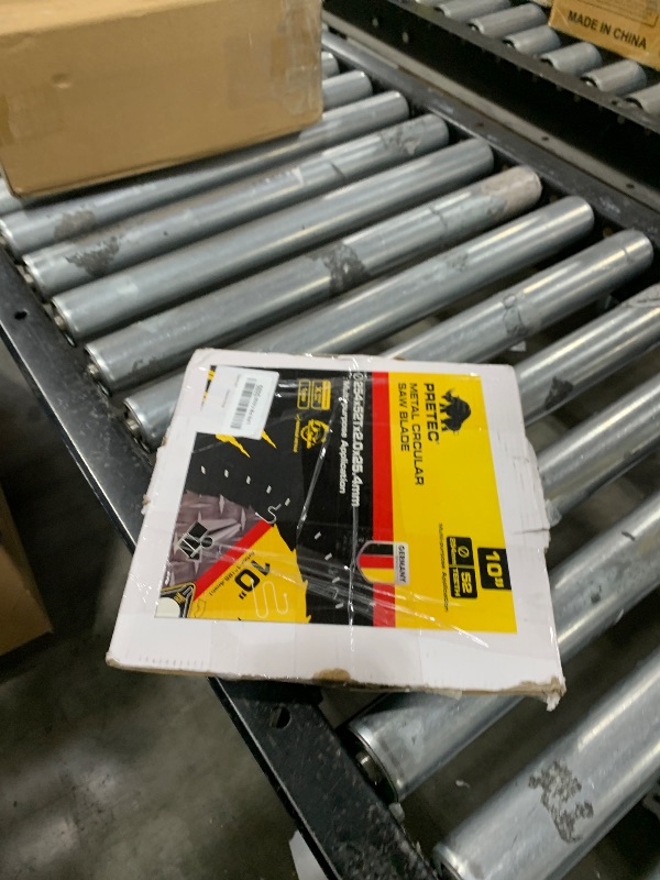 Photo 1 of 10 Inch Table Saw Blades, 52 Tooth Stainless Steel and Metal Cutting Circular Saw Blade with 1" Arbor, Teflon Anti-Stick, No Heat & No Burrs, Carbide-Tipped TCT Blade for Cold Metal Cutting