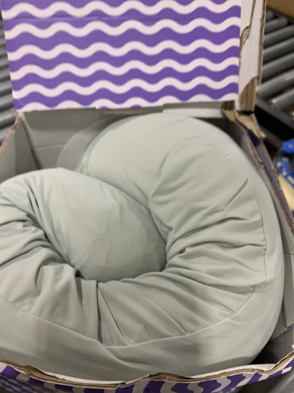 Photo 1 of C CUSHION LAB Deep Sleep Pillow, Patented Ergonomic Contour Design for Side & Back Sleepers, Orthopedic Cervical Shape Gently Cradles Head & Provides Neck Support & Shoulder Pain Relief - Calm Grey