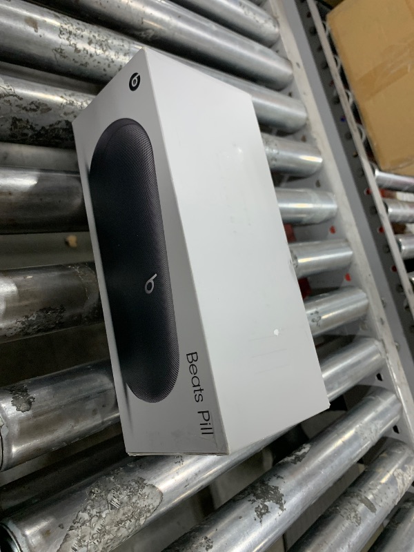 Photo 1 of Beats Pill - Portable Bluetooth Speaker - Up to 24H Battery Life, Water Resistant, Bluetooth, Apple & Android Compatible, Seriously Loud Sound for Home, Outdoor and Travel - Matte Black